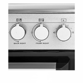 Unionaire Justo Gas Cooker, 80 cm, 5 Burners, Black - C68SS-DC-443-F-2W-GU-AL